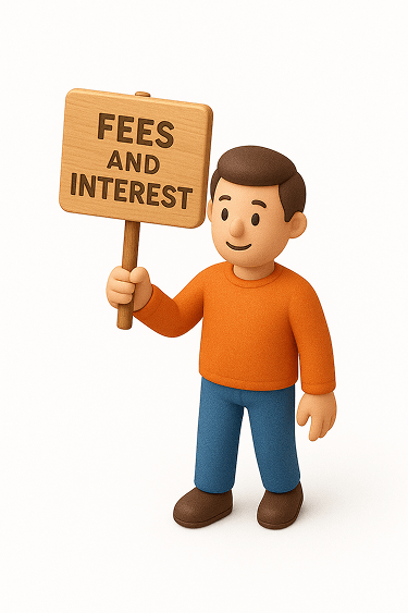 Fees and interest